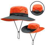 Wide Brim UV Protection Ponytail Hat