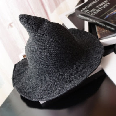 Wool Knitted Witch Hat